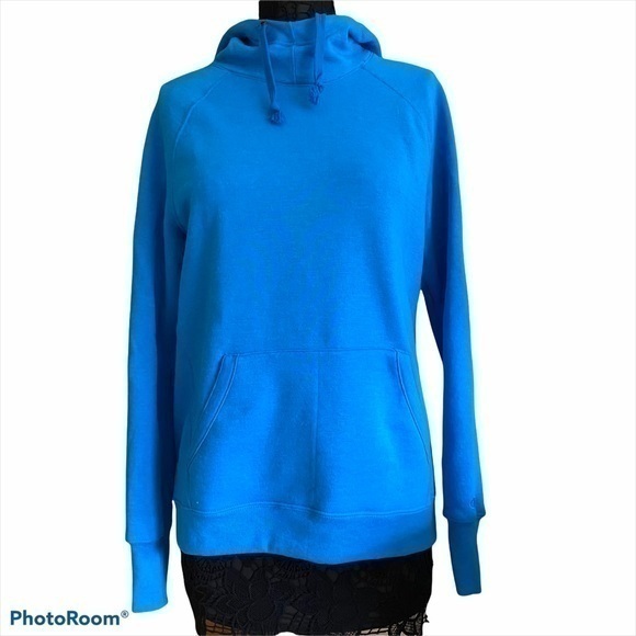 Champion Cerulean Turquoise Blue Cotton Hoodie Sweatshirt Size Large NWOT - Picture 2 of 13